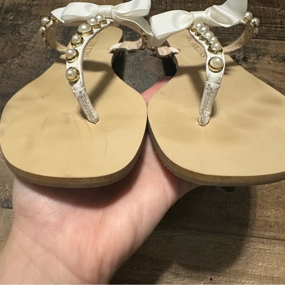 Jack Rogers Sandpiper Bowl Pearl Embellished Sandals - Picture 5 of 7